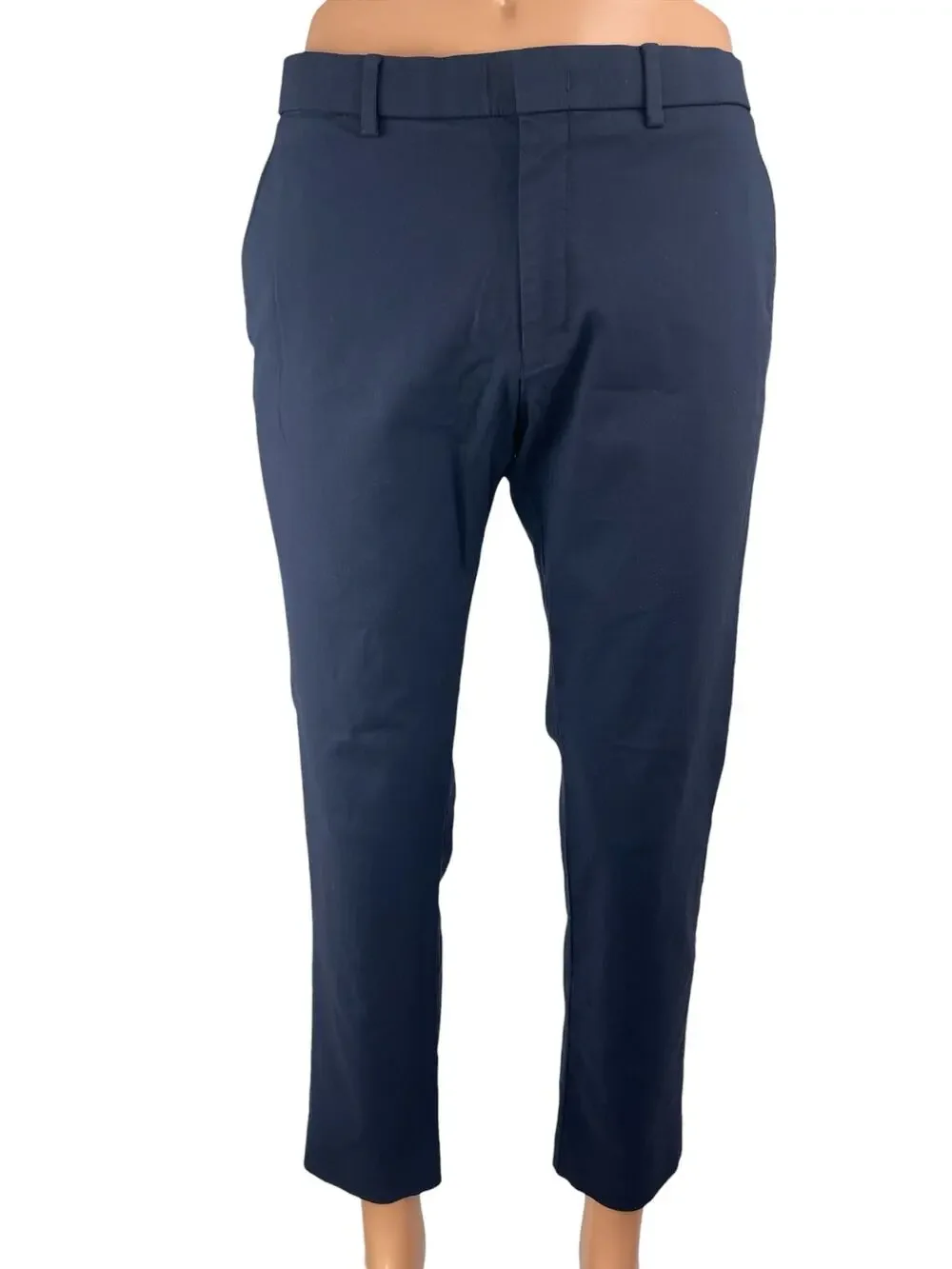 Tommy Hilfiger Men's Blue Mid Rise Slim Fit Skinny Chino Khaki Trousers Pants 32